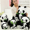 Sitting Mother and Baby Panda Plush Toys
