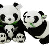 Sitting Mother and Baby Panda Plush Toys
